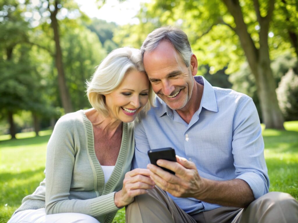 Pareja usando la aplicación SeaNapsis